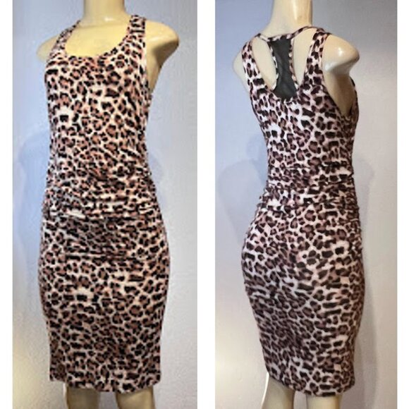 NWT Buffalo Leopard Print t-Back Sleeveless Dress Size Medium - Picture 4 of 4